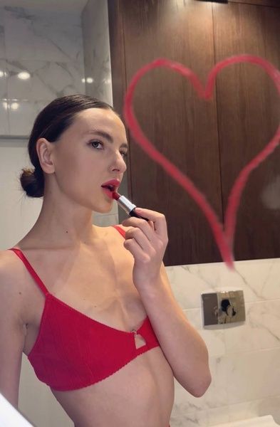 Бавовняний комплект білизни Red Heart із трусиками бікіні bavovnianyi-komplekt-bilyzny-red-heart-iz-trusykamy-bikini фото