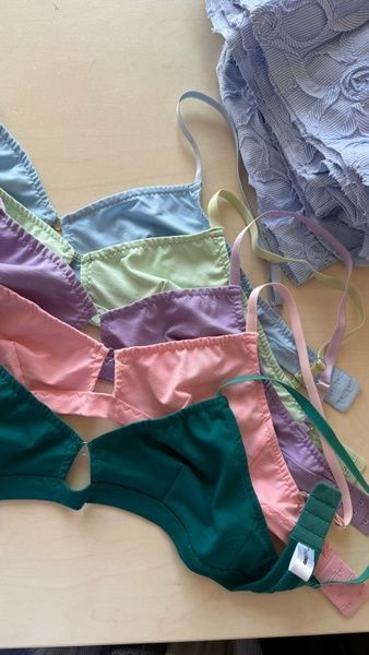 Бавовняний комплект білизни Pink із трусиками бікіні bavovnianyi-komplekt-bilyzny-pink-iz-trusykamy-bikini фото