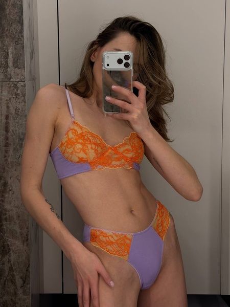 Комплект білизни Lilac Orange з трусиками бікіні komplekt-bilyzny-lilac-orange-z-trusykamy-bikini фото